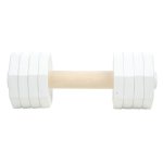 白色の犬訓練用ダンベル（2000g）