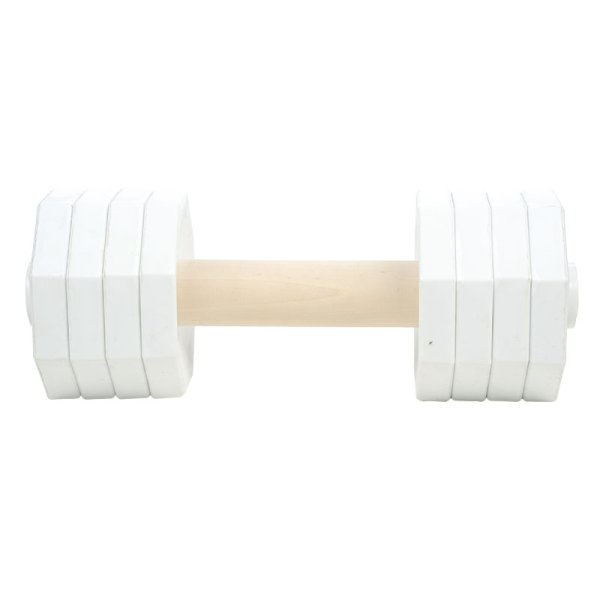 白色の犬訓練用ダンベル（2000g）