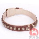 大型犬　ダブルレザー首輪