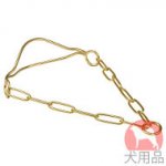 ドッグショー用チョーク首輪(3mm,黄銅)