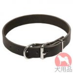シンプル犬用本革製首輪(30mm)
