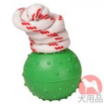 緑色の犬　ラバーボール(5cm)