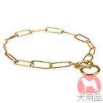 黄銅製犬　チェーン首輪(3mm)