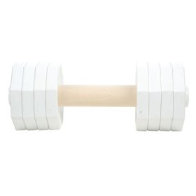 白色の犬訓練用ダンベル（2000g）