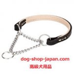 犬 ハーフチョーク 革