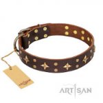 FDT Artisan High Fashion スタッズ付犬　首輪