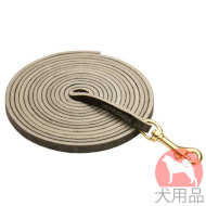 犬用ロングリード　本革製　中型犬・大型犬用　巾は13mm