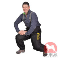 犬訓練士　防御パンツ　フレンチリネン製