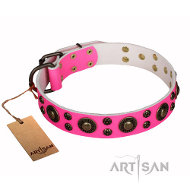 FDT Artisan Pink of Perfection ピンク革首輪 FDT Artisan Pink of Perfection ピンク革首輪