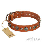 FDT Artisan "Natural Beauty" 犬用ヌメ革首輪 FDT Artisan "Natural Beauty" 犬用ヌメ革首輪