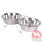 犬の食器セット ステンレス製　スタンド付き