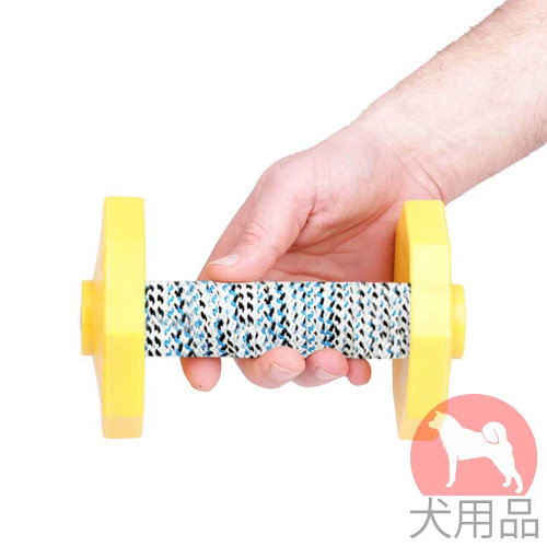 プラスティックダンベル、糸巻き付き(650g)