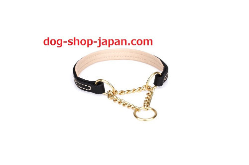 犬用ハーフチョーカー（25mm、黄銅）