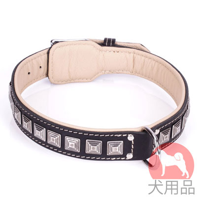 大型犬用ダブルレザー　首輪