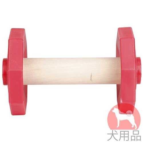 犬　訓練　ダンベル(650g、赤色)