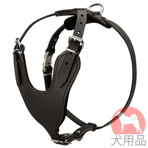 使役犬用本革ハーネス