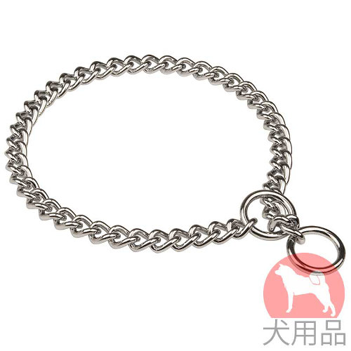 短毛犬種用チェーン首輪(4mm)