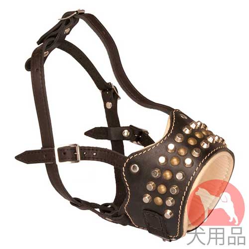 散歩用スタッズ付ガードマスク