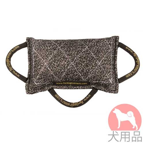 三つのハンドル付噛むクッショパッ(ド(33x23cm)