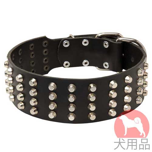 幅広首輪(60mm、ピラミッド)