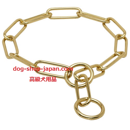 黄銅製チェーン首輪(4mm)