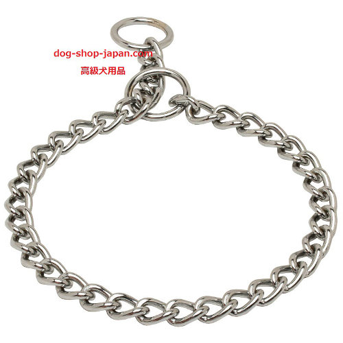 クロムメッキ犬　チョークチェーン(3mm)