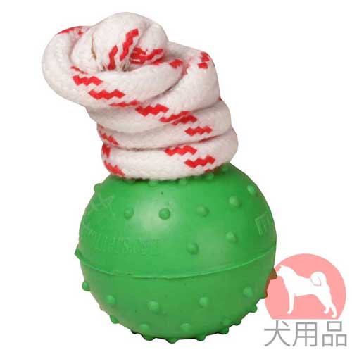 緑色の犬　ラバーボール(5cm)