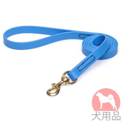 大型犬　リード　頑丈なバイオタン 製　ブルー