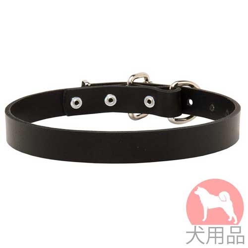 シンプル革　首輪(25mm)