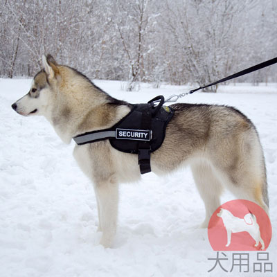 犬　ハーネス　ナイロン製　反射テープ付き