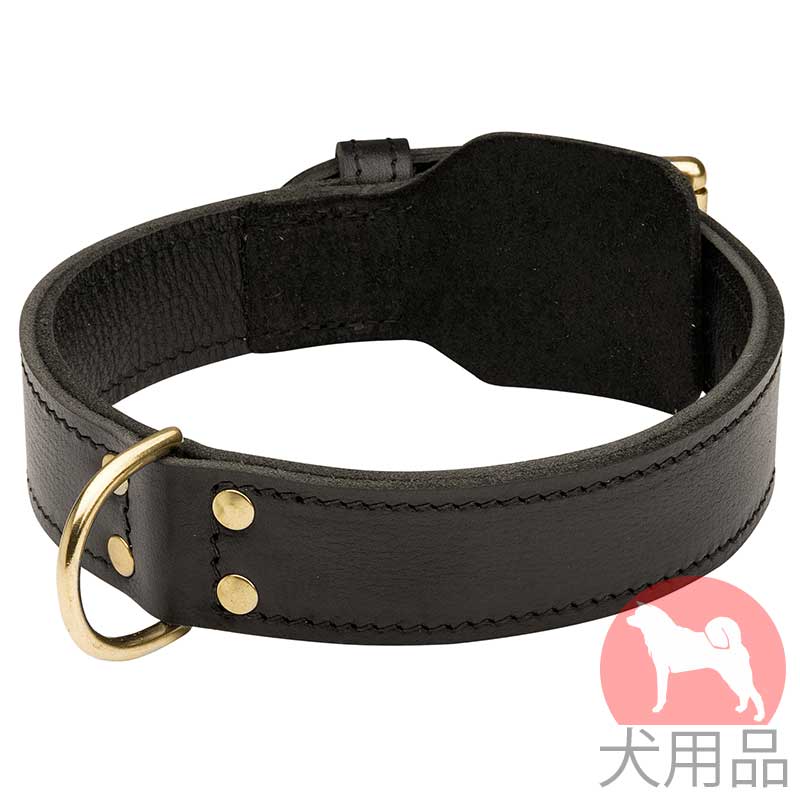 革の首輪|大型犬向けダブルレザーカラー - ¥8,544