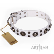 FDT artisan"White Jewel" ホワイトレザー首輪 FDT artisan"White Jewel" ホワイトレザー首輪